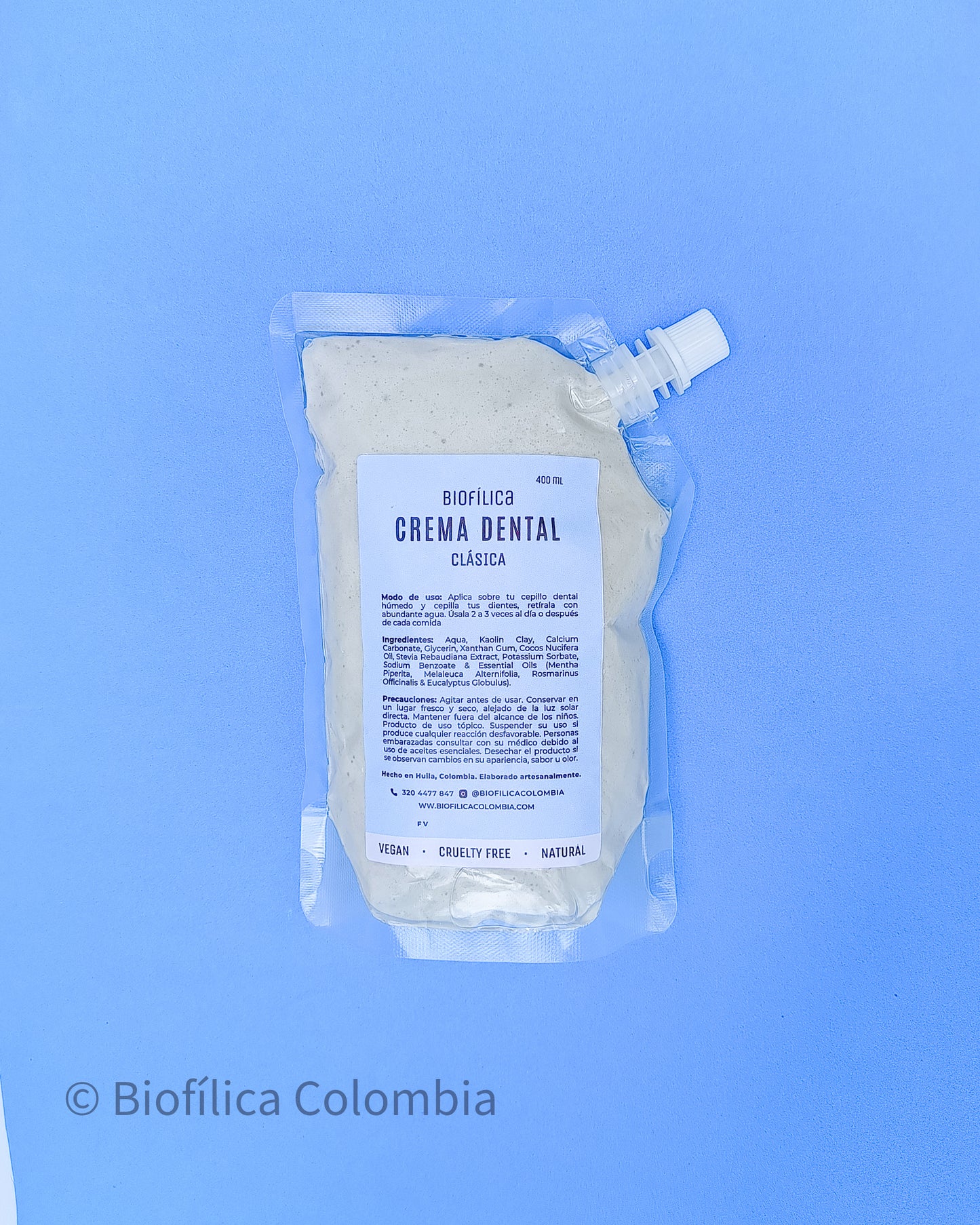 CREMA DENTAL NATURAL (Sin flúor)