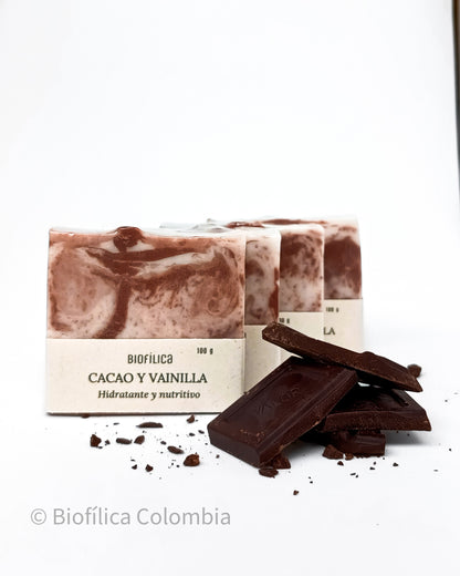 JABÓN CACAO Y VAINILLA 100g