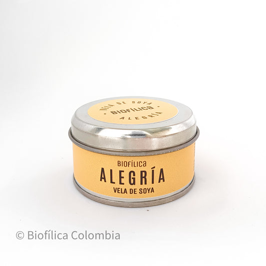 VELA DE CERA VEGETAL ALEGRÍA 80 g