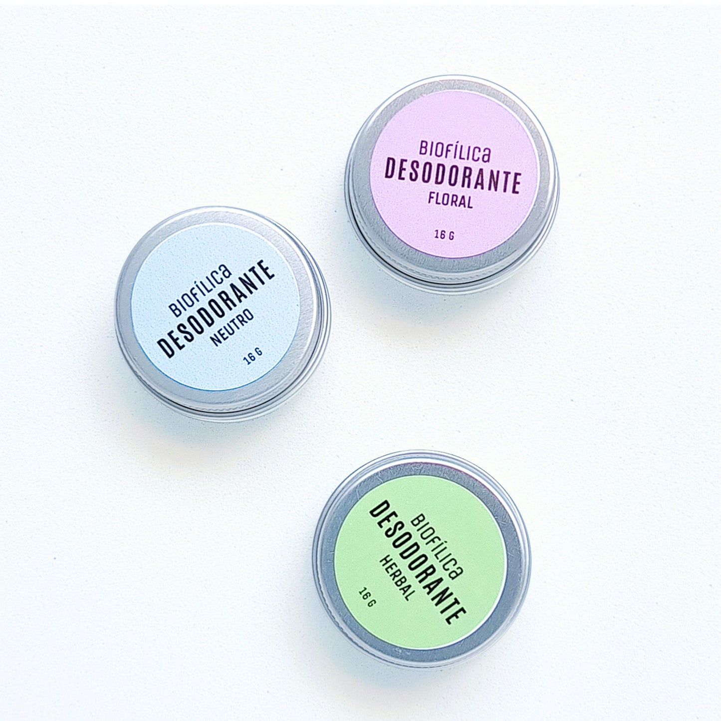 KIT MINI DESODORANTES CREMA (3x16g)