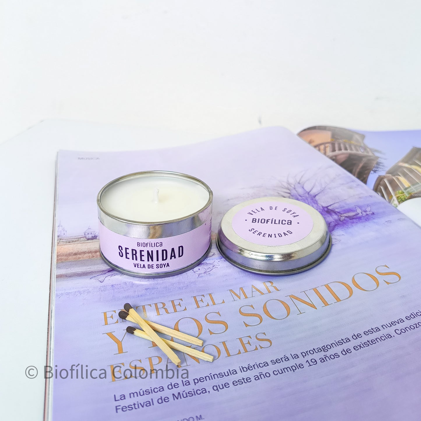 VELA DE CERA VEGETAL SERENIDAD 80 g