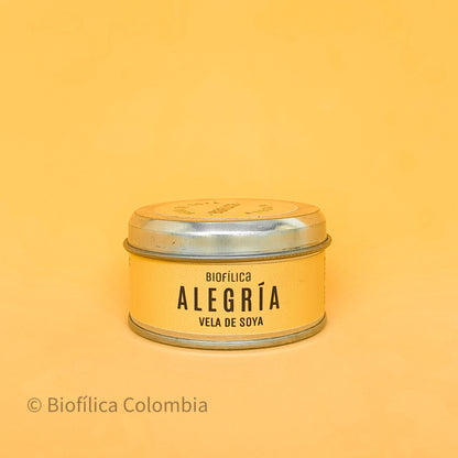 VELA DE CERA VEGETAL ALEGRÍA 80 g